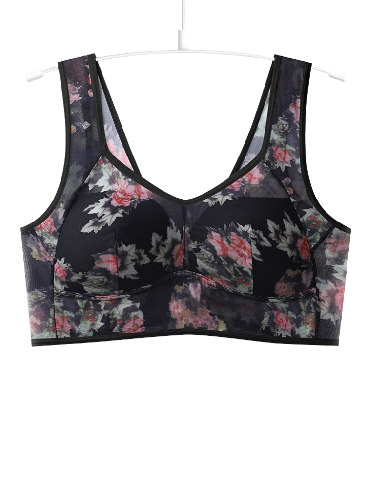 Compre 2 Leve 4: Sutiã Floral Telado