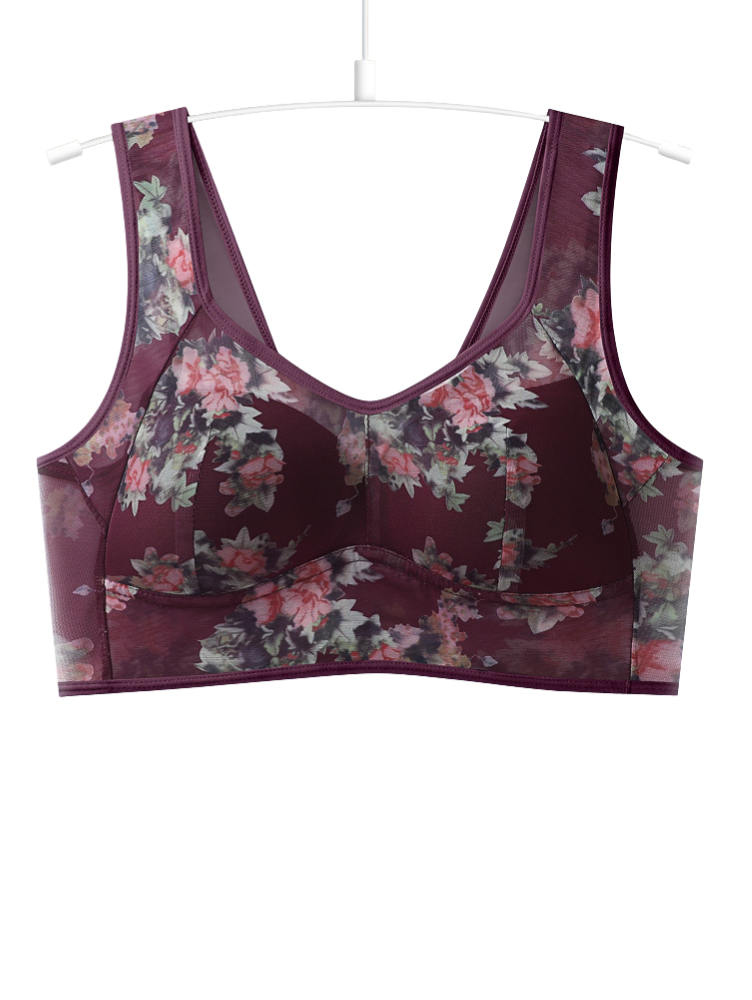 Compre 2 Leve 4: Sutiã Floral Telado
