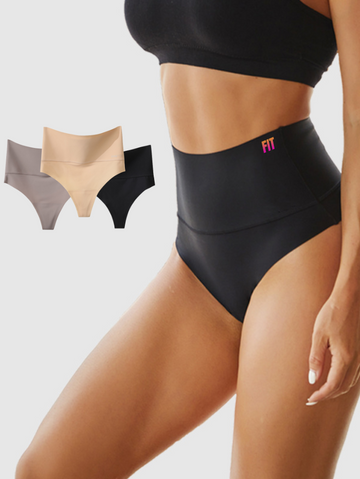 Kit: Calcinha Cintura Alta Fio