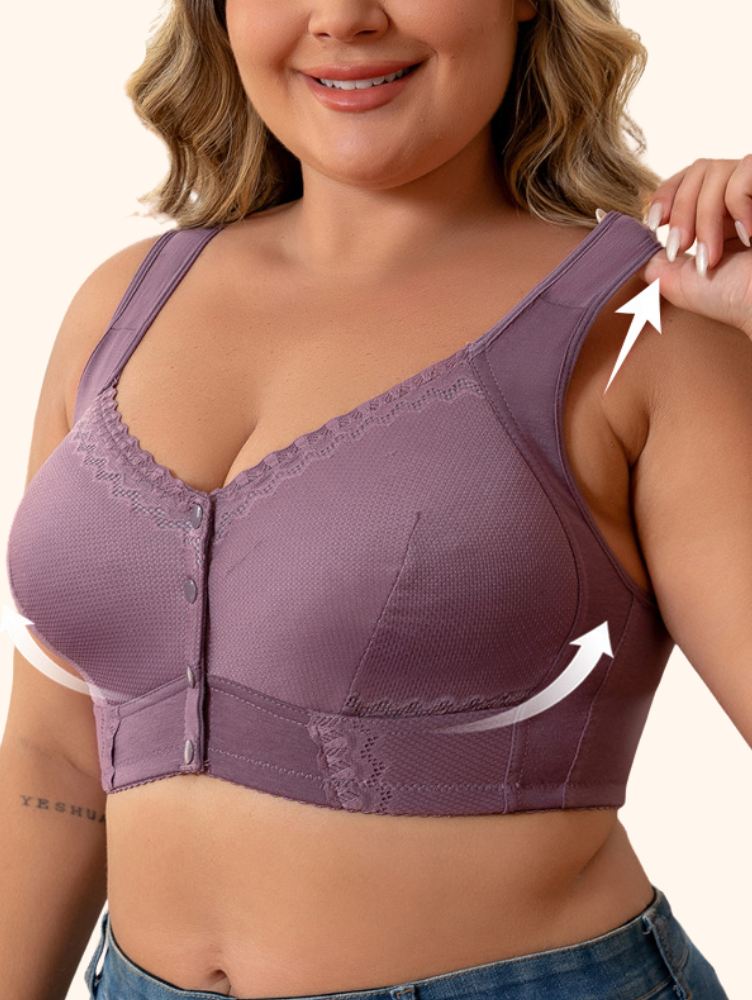 Compre 1 Leve 2: Sutiã Rendado Sem Aro Fechamento Frontal