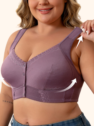 Compre 1 Leve 2: Sutiã Rendado Sem Aro Fechamento Frontal