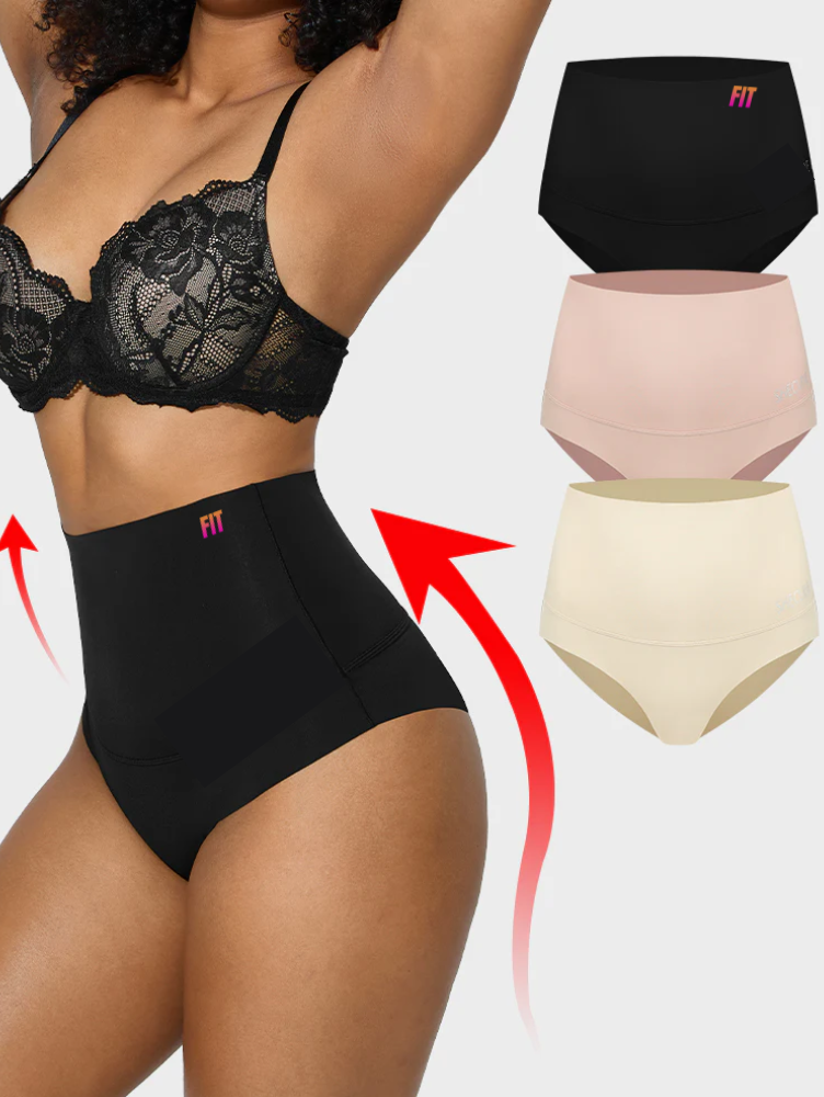 Kit: Calcinha Cintura Alta