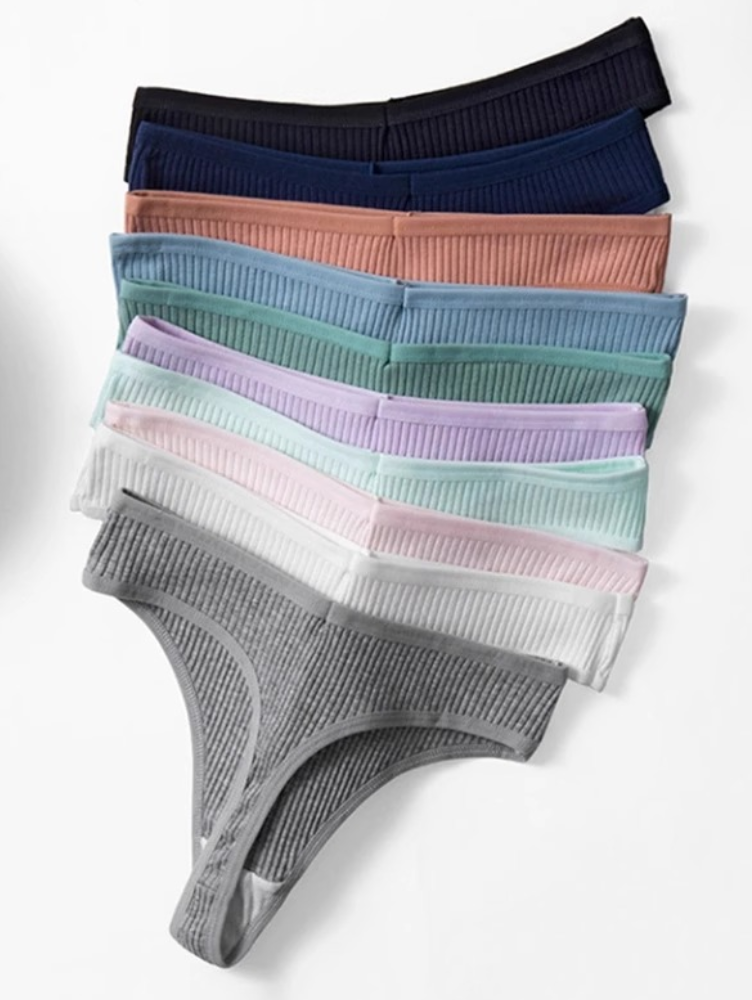 Compre 5 Leve 10: Calcinha 100% Algodão Fio Dental