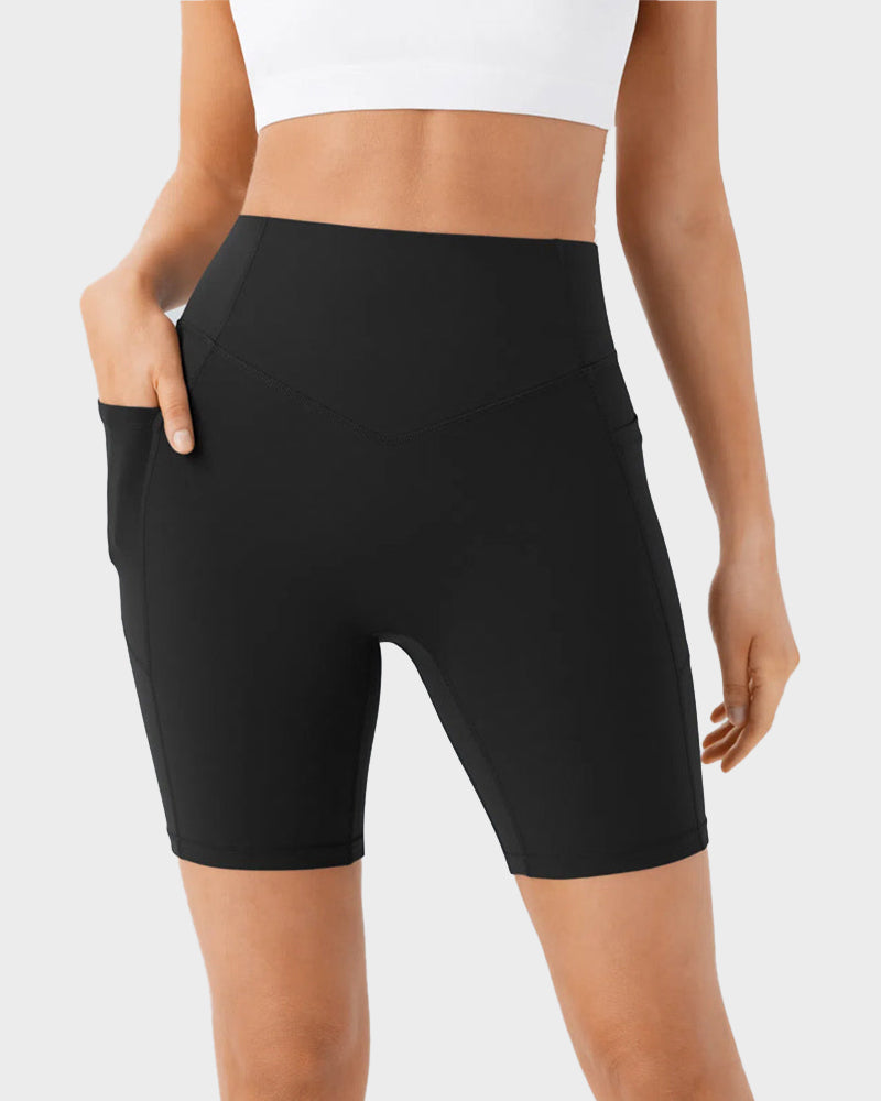 Legging Shorts Fit Pocket