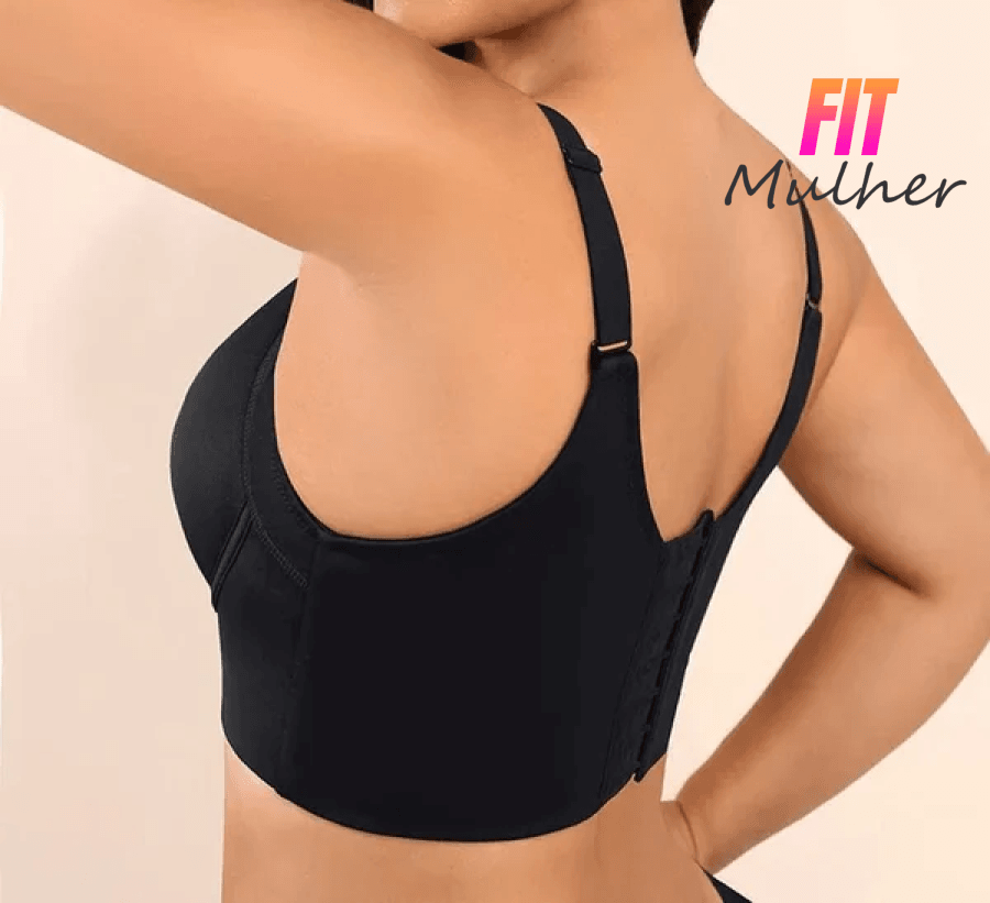 Liquidação Relâmpago (Último Dia ) - Sutiã 5D Push Up Esconde Gorduras Costas Embaixo Do Braço