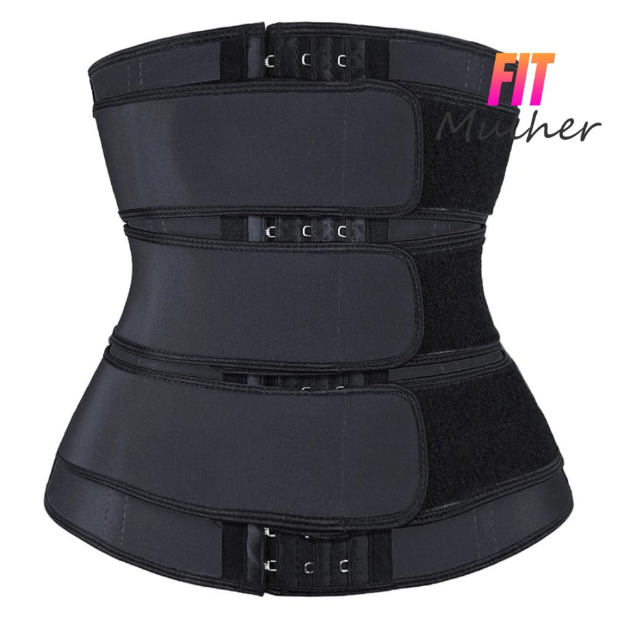 Women Waist Trimmer Tripple Belts Trainer Shaperwear Tummy Control Slimming Fat Burning For