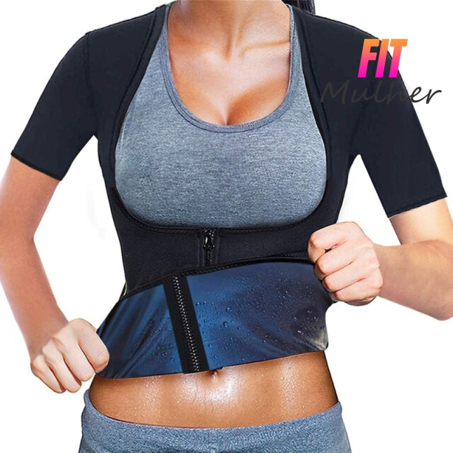 Colete Efeito Sauna Azul / P-M