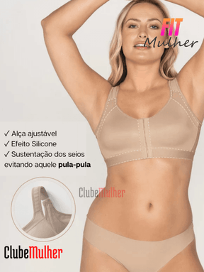 (Compre 1 Leve 2) Sutiã Plus Conforto - Melhor Postura Sustentação Ajustável E Efeito Silicone