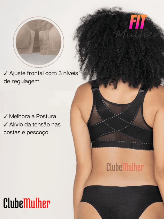 (Compre 1 Leve 2) Sutiã Plus Conforto - Melhor Postura Sustentação Ajustável E Efeito Silicone