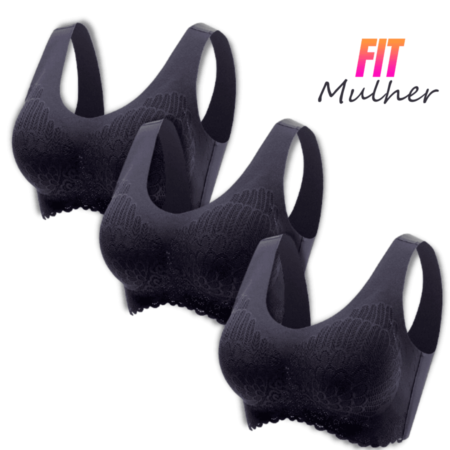 Compre 1 Leve 3: Sutiã Confort 5D Sustentação (Compre E Leve 3) Vip - Cor Igual Da Compra