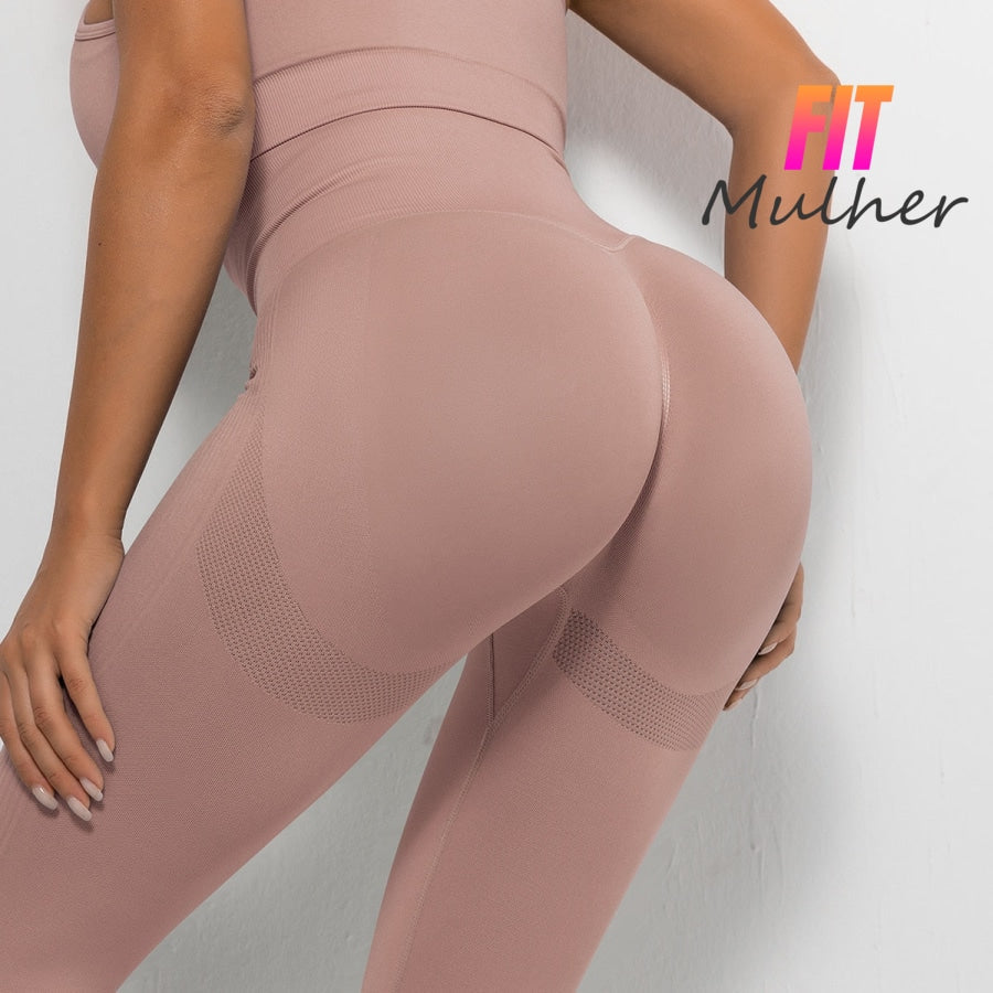 Fitness Women Sport Seamless Leggings High Waist Elastic Solid Yoga Gym Trainning Joggings Pants