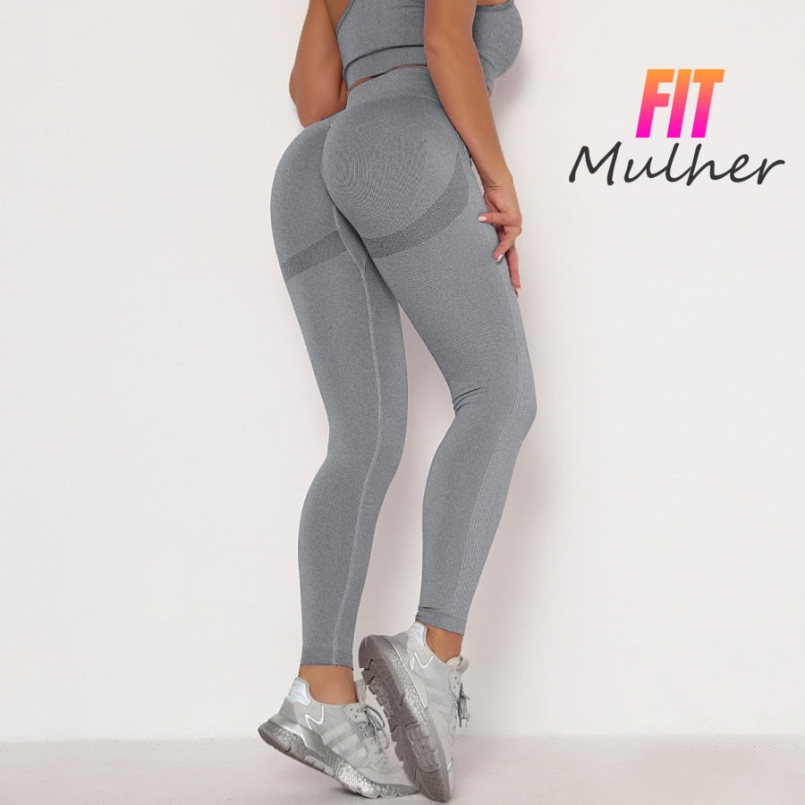 Fitness Women Sport Seamless Leggings High Waist Elastic Solid Yoga Gym Trainning Joggings Pants