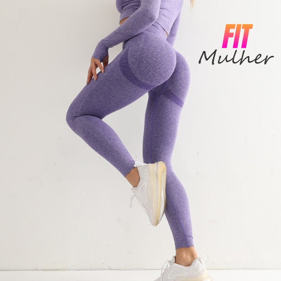 Fitness Women Sport Seamless Leggings High Waist Elastic Solid Yoga Gym Trainning Joggings Pants