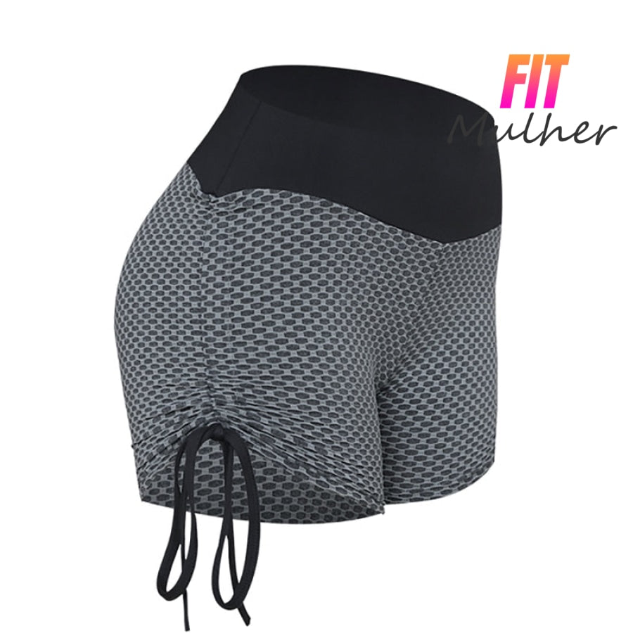 Legging Transpirável Push Up Short Cinza Escuro / P 200000614