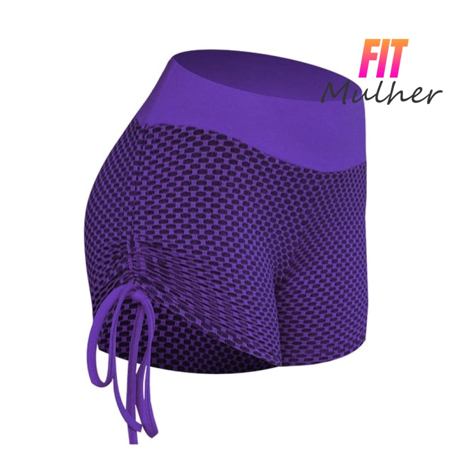 Legging Transpirável Push Up Short Roxo / P 200000614