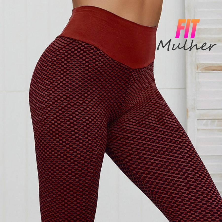 Legging Transpirável Push Up Vermelho / P 200000614