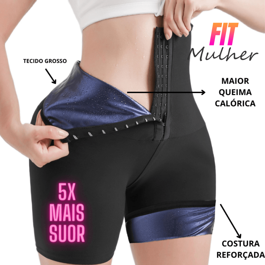 Liquidação (Só Hoje) - Efeito Sauna Premium Modela Cintura Queima Calorias Pochete E Ideal Para Pós