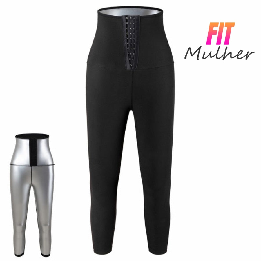 Liquidação Relâmpago (Último Dia) - Leg Efeito Sauna Modela Cintura Queima Calorias Pochete E Ideal