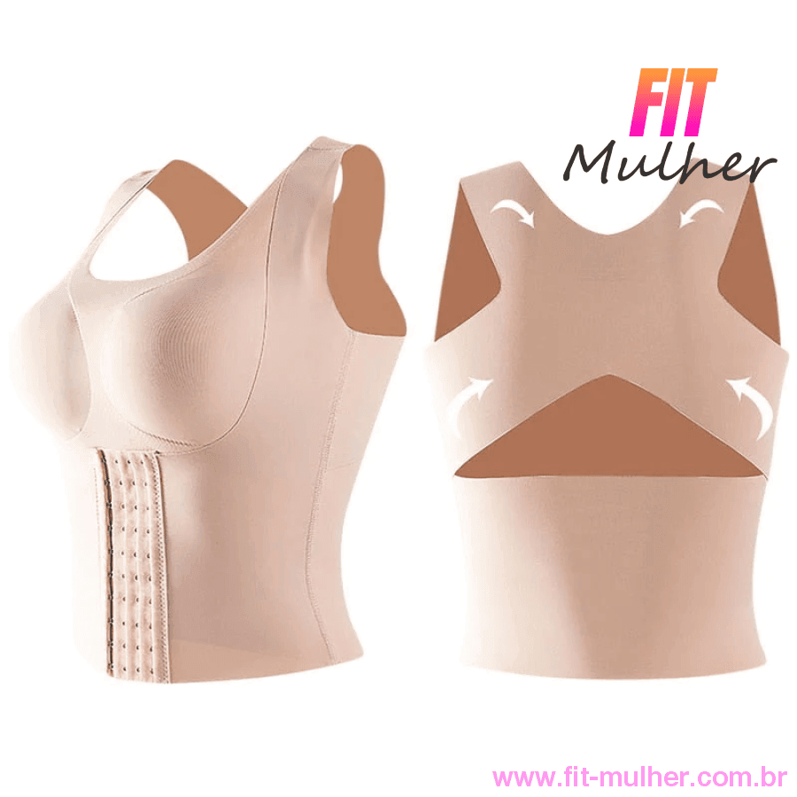 Liquidação Relâmpago - Sutiã 5D 3 Em 1 Realça O Busto Melhora A Postura Modela Cintura Fit Mulher